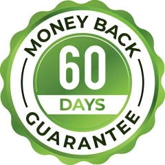 60-day money-back guarantee seal