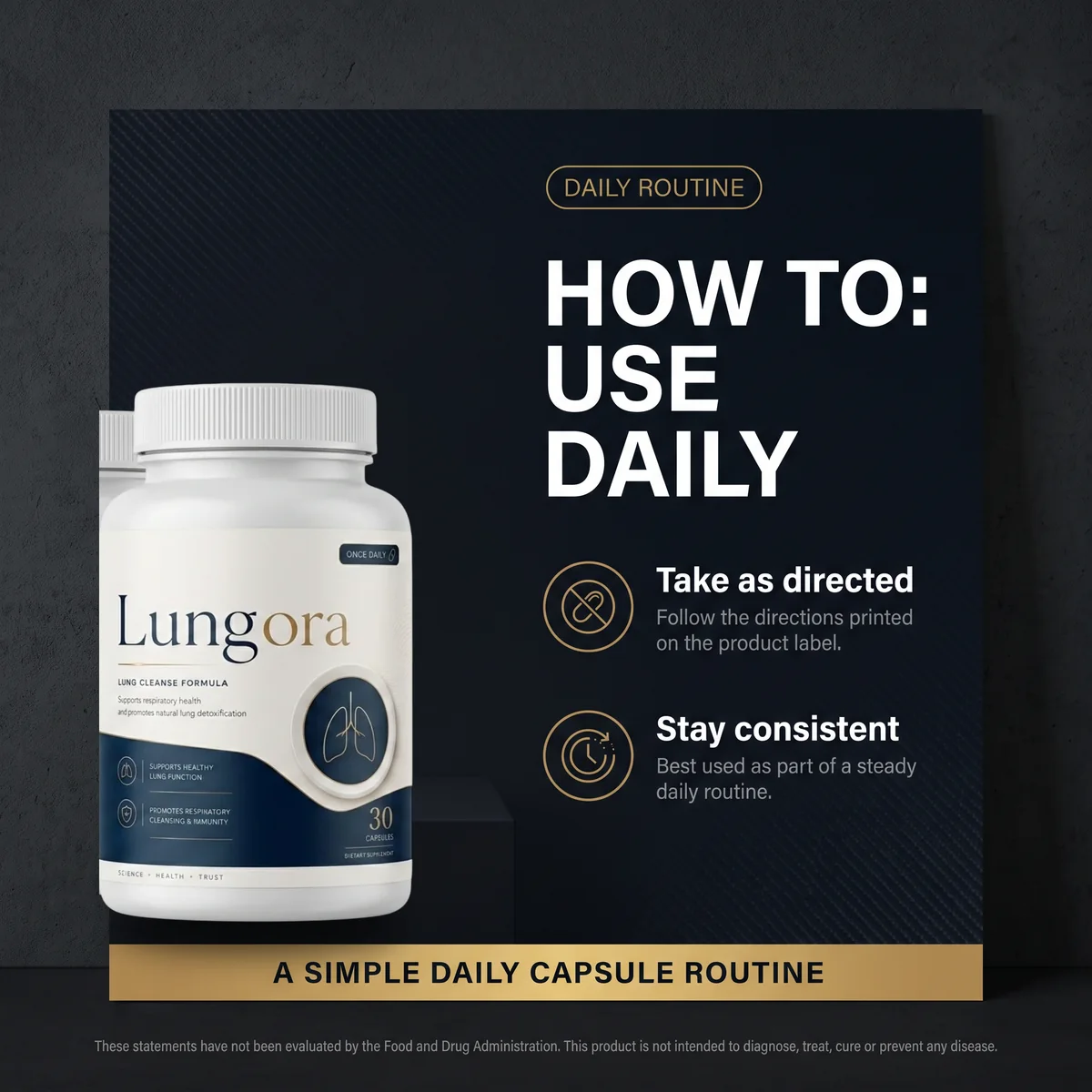How to use Lungora daily: take as directed and stay consistent